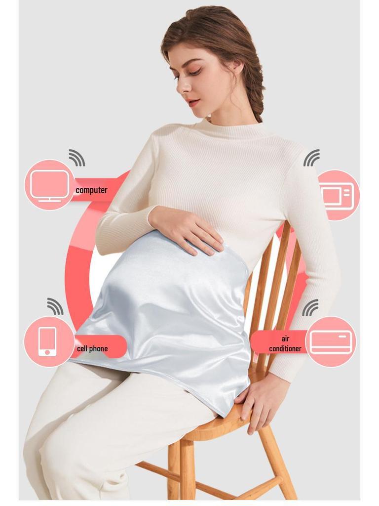 Maternity Anti-Radiation Apron: Four Seasons Protection with Metal Ion Fabric for Computer and Mobile Use