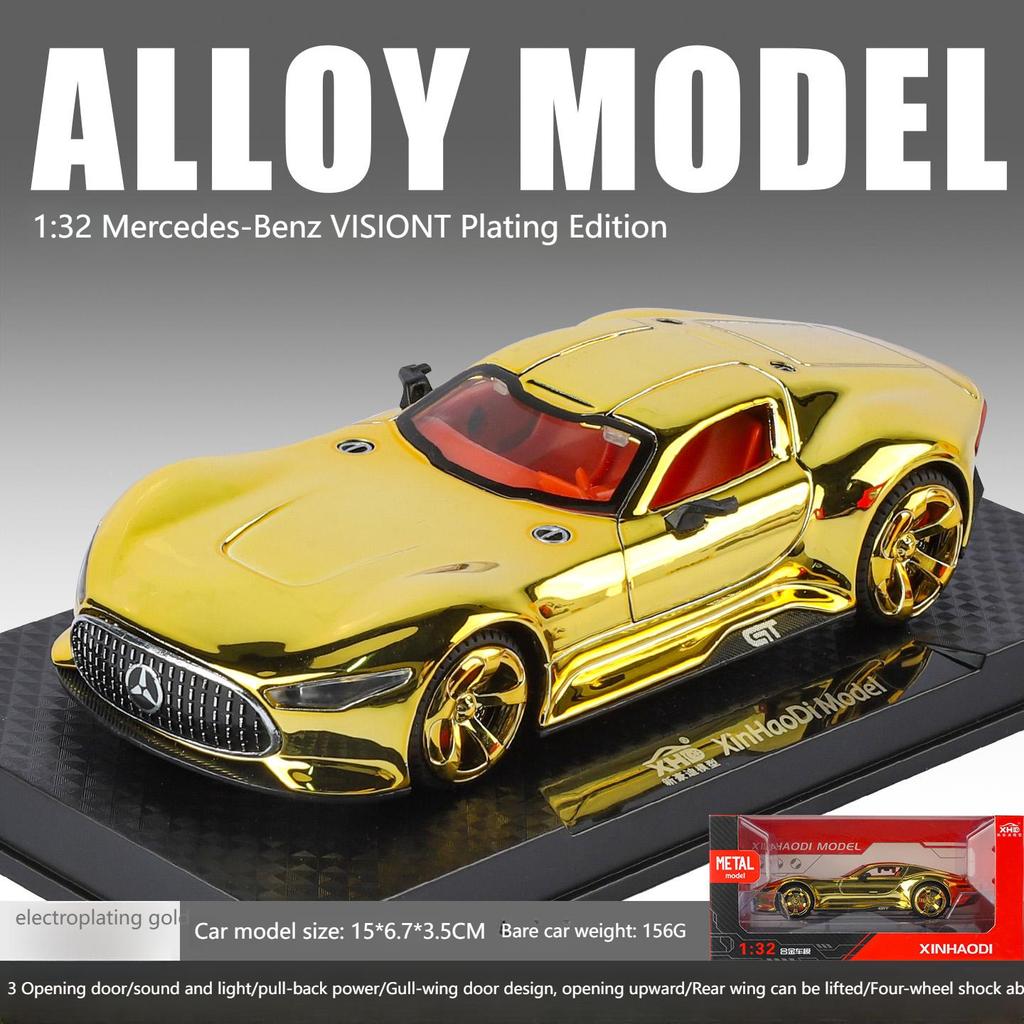 1:32 Benz VISION GT Super Concept Sport Car Alloy Diecast Model Car Home Trendy Ornament Computer Desktop Decoration Collectible