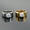 Men Elegant Noble Ring Forefinger Personality Domineering Hipster Simulation Diamond Marriage Party Daily Rings Fine Jewelry