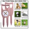Marker Golf Ball Fork Golf Cap Clip Golf Ball Marker Hat Clips Green Fork Marker Set  Golf Products