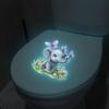 Glow-In-The-Dark Cute Elephant Toilet Sticker Self-Adhesive Removable Decal For Car Bedroom Living Room Toilet Seat Lid