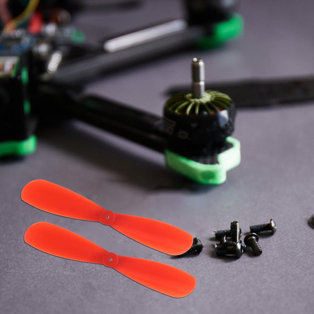 10Pairs Rc Propellers 2-Vane Plastic Replacement Blades Easy Install Rc Airplane Parts for Stable Flight Airplane Control
