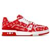 Lv Trainer Sneakers 'Red Monogram' 1ABFSO