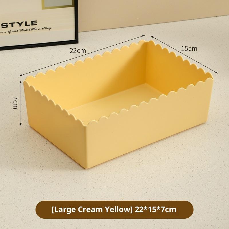 1 Stück Desktop-Aufbewahrungsbox Kosmetik-Organizer Kunststoff-Aufbewahrungsbox Kleinkram Snack-Aufbewahrungskorb Badezimmer Küchen-Organisationsbox
