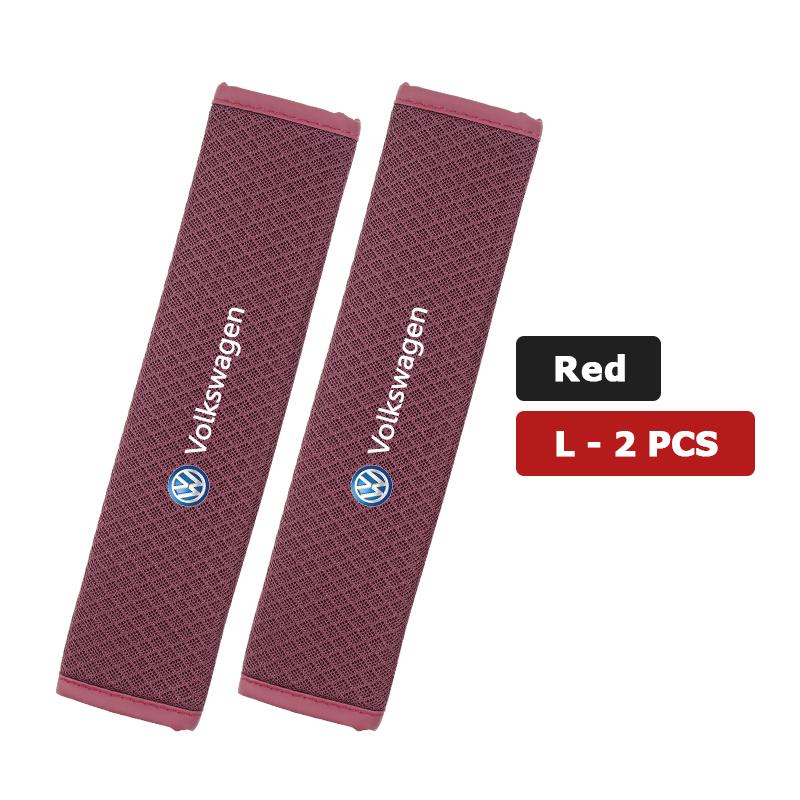 137Car Safety Seat Belt Harness Shoulder Adjuster Pad Cushion For Volkswagen Scirocco Jetta Beetle Golf 4 5 6 Passat Polo B5 B6