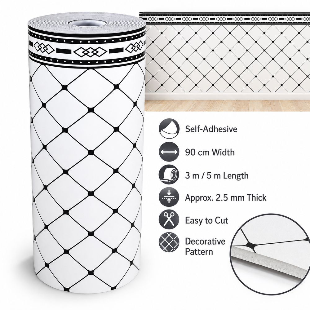 Waterproof Wall Stickers Moisture Resistant Wall Panel Sticker Wall Skirting Home Wall Renovation