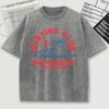 Surfing Club Time On Beach Civilion Print Retro Tee Shirts Summer Cotton Loose Men T Shirt Soft Sportwear Washed Clothes