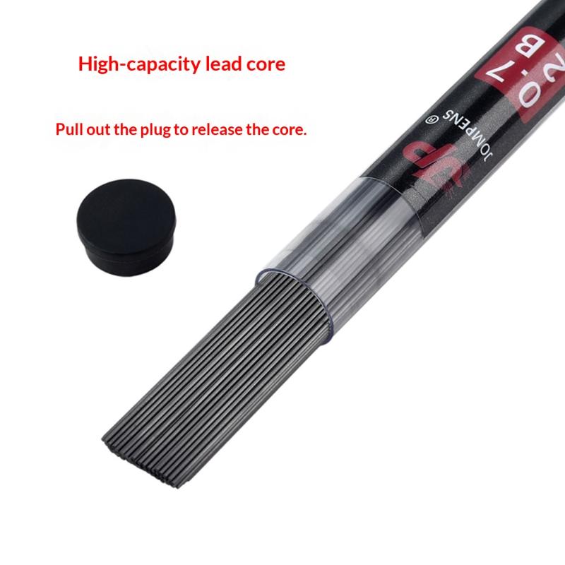 1Box Large Capacity Round Tube Packaging Mechanical Pencil Lead 2B 0.5 0.7 0.9 1.3 2.0Mm Lead Drawing Writing Stationery