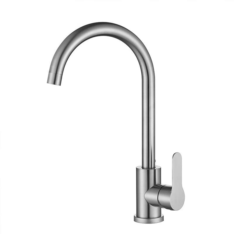 VEMUSE 304 Stainless Steel Single Cold Water Kitchen Faucet