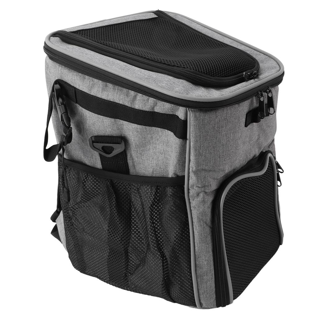 Dog Bike Basket Waterproof Breathable Removable Dog Carrier Backpack for Outdoor Travel