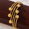 Metal Personality Gothic Exquisite Upper Arm Bracelet Opening Adjustable Multi-layer Ball Arm Ring Design Female