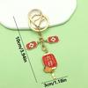 Auspicious Lantern Keychain: New Year Wealth & Peace Blessing, Chinese Style Spring Festival Gift