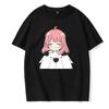 Y2k Shirt Anya Forger Spy X Family Anime T Shirt Kawaii Cartoon Mens/Women Tops Harajuku Unisex Fashion Streetwear Manga Tshirt
