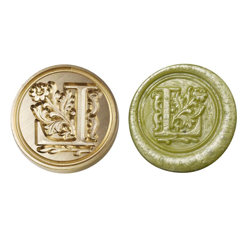 Wax Seal Copper Head Curlicue Vintage 26 Letters DIY Scrapbooking Vintage Wax Sealing Stamp Invitation/Envelop Gift