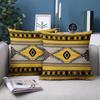 1 Pieces Yellow Brown Patterned Throw Pillow Decorative Cushions Polyester pillowcase, sofa  cushion cov Headboard Pillow