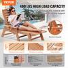 Outdoor Chaise Lounge Chair 6-Position Reclining Patio Bench Lounger Brown
