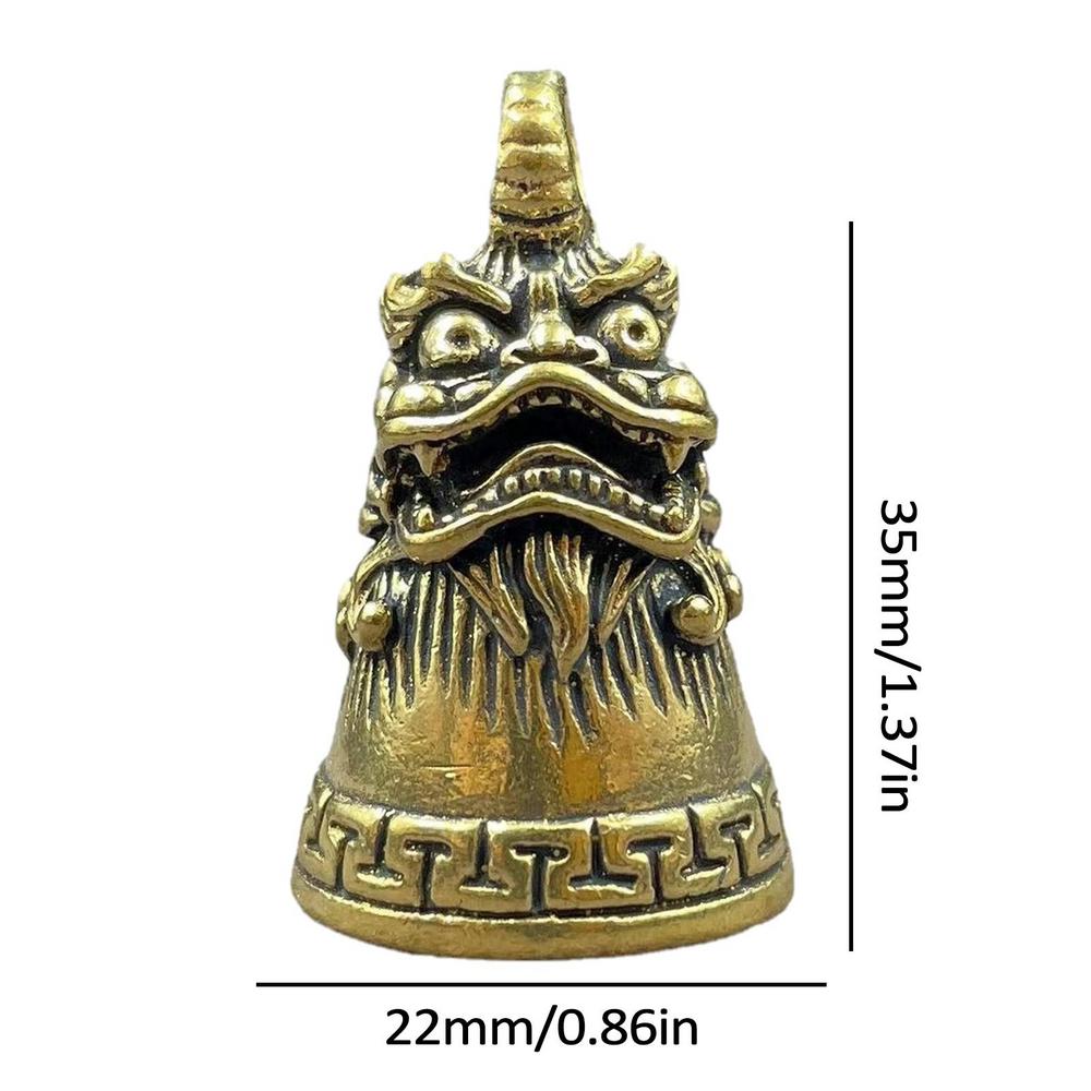 

Колокольчик Guardian Bell, мотоциклетный байкерский колокольчик, винтажные латунные колокольчики для удачи на дороге, брелок на удачу и подвеска для безопасного вождения