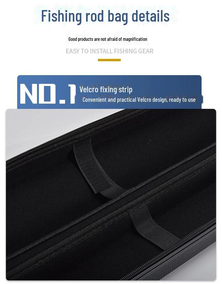 KENGARU Compression-Resistant Hard Shell Fishing Rod Bag - Sizes 1.25m/1.35m/1.45m/1.65m 