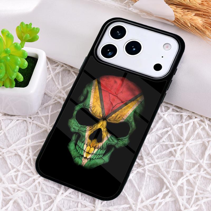 Guyana Flag soft Phone Case for iPhone 17 Air 16 15 11 12 14 13 Pro Max Shockproof Cover