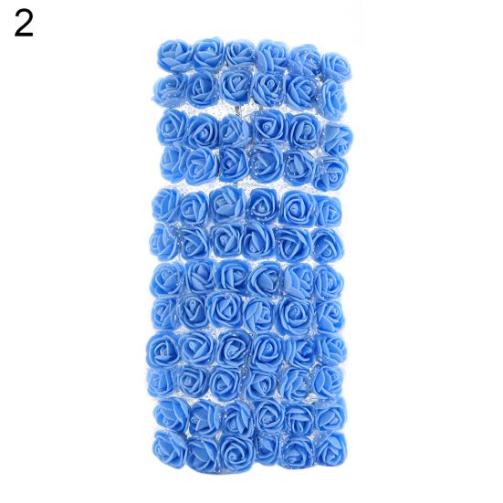 72st färgfast skum rosor konstgjorda blomhuvudet bröllop brud part heminredning