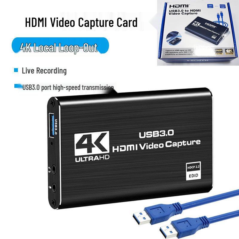 USB 3.0 HDMI HD Video Capture Card for Mobile and PC Gaming, Live Streaming, Recording, 2131 Chip Compatible HDTV Capture