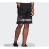 Adidas Originals Trefoil Large Print Mid-Waist Cotton Shorts Men Shorts Black ED4696