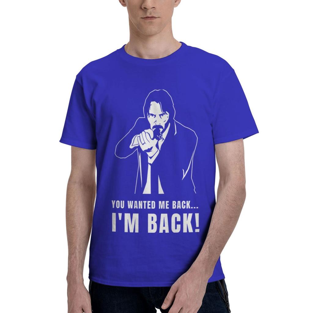 Am Back 100 Cotton Casual Breathable Confortable Vintage Funny TShirt For Men Graphic Tee