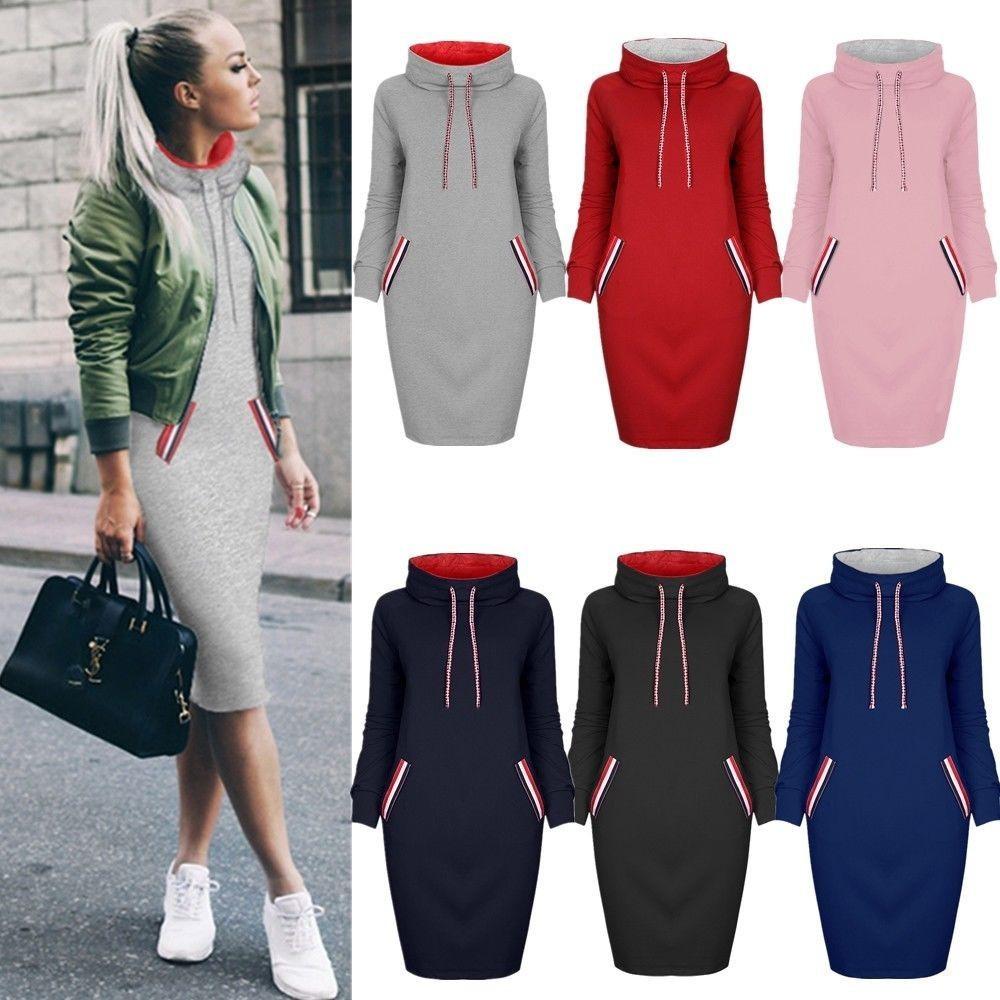 Damen Kapuzenpullover Pullover Hoodie Sweatshirt Kapuze Sweater Jumper Bluse Top