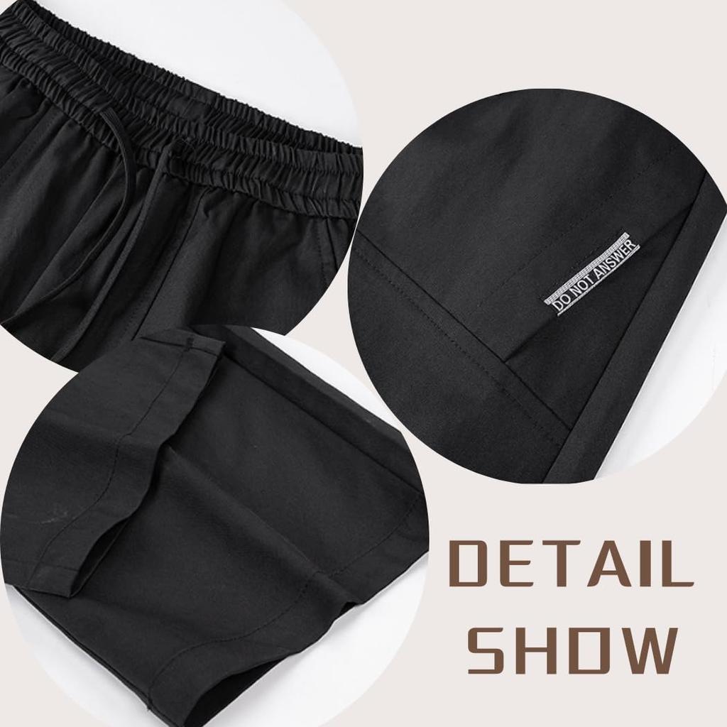 PenBille Cargo Outdoor Adjustable Long Wide Leg Easy Plus Sizes Stylish Street High Size L Men's Pants, Fall/Winter Wear, Drawstring, Pants, Pants,