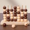 Montessori Wooden Vertical Plate Three-Dimensional Gravity Gobang Set Column Matching Logical Thinking Training Toy