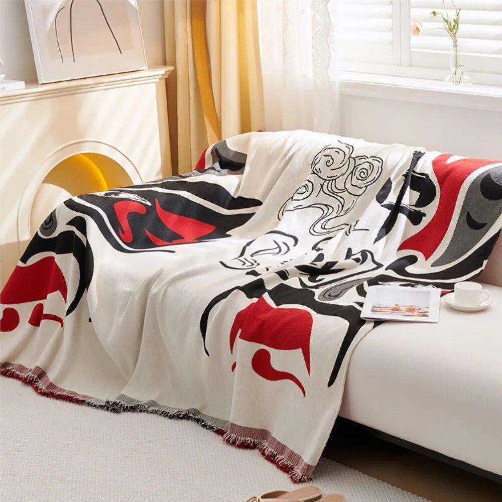 Fashion Pinted Chenille Sofa Cover Cloth Sofa Blanket Cover Full Cover Universal Couch Towel Cover Dust Proof Sofa Cushion Cover