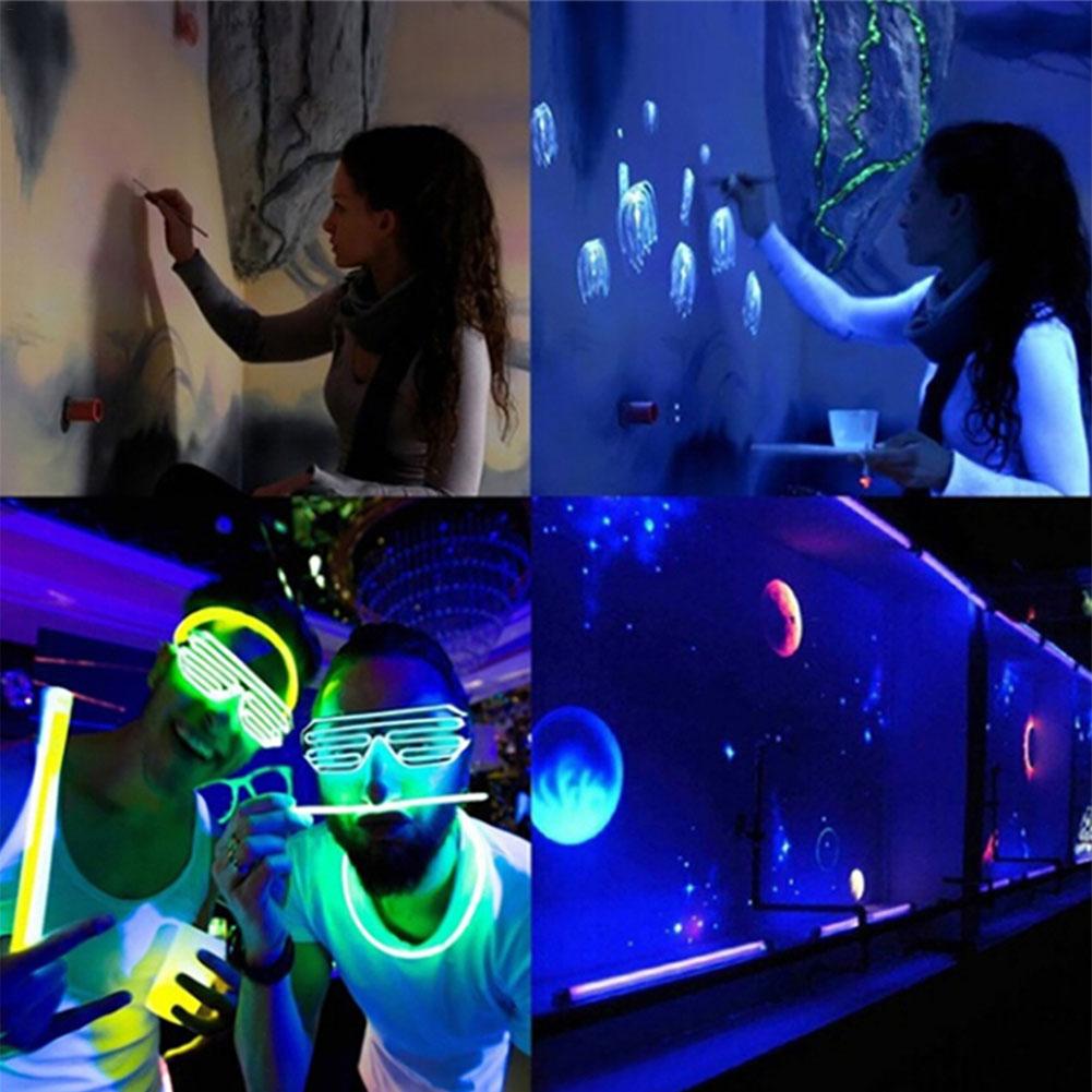 LED Black Light Bar LED UV Black Light Tube For Fluorescent Tapestry 1ft Lighting Bar For Halloween Glow Party Fluorescent