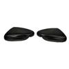 For KIA K3 Forte 2013-2018 Car Rearview Side Mirror Cover Wing Cap Door Housing Shell Trim Sticker ABS Carbon Fiber/ Gloss Black
