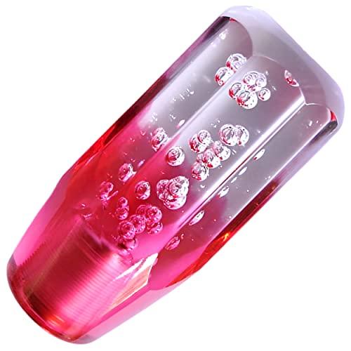 

tonra Универсальная хрустальная ручка переключения передач типа стика Адаптер M8 M10 M12 45x100мм 180г Акрил МКПП АКПП Автомобиль Прозрачный Розовый