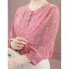 Elegant Seven-Sleeve Summer Shirt for Mothers - Breathable and Exquisitely Crafted