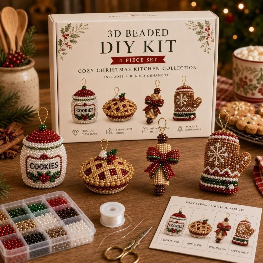 with Instructions Beaded Art Set Creative Beadwork Handmade Craft Kit for Beginners