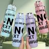 1PC No Text Grandma Funny Family Quote 750ml Color Plastic Sports Water Bottle Leakproof Flip Straw Lid Suitable for Sports Office Home Use