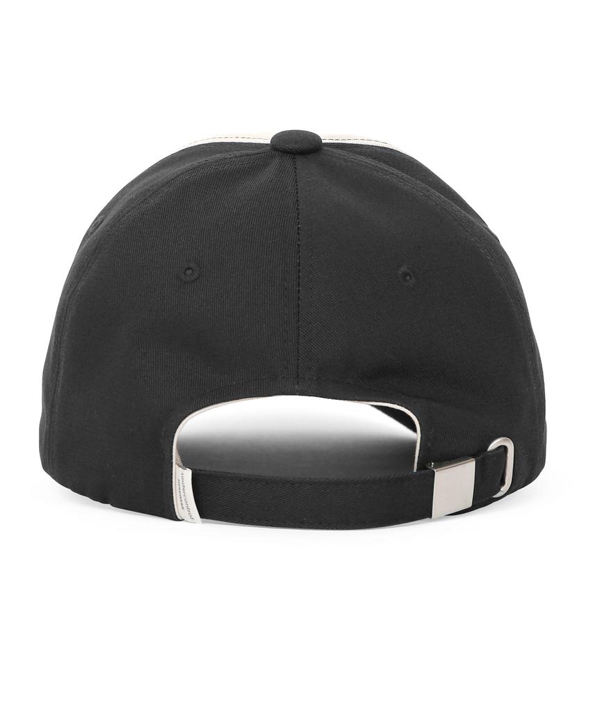 Eondeokeonteulol Cotton Logo Trucker Ball Cap Slogan / Soft Deep Black