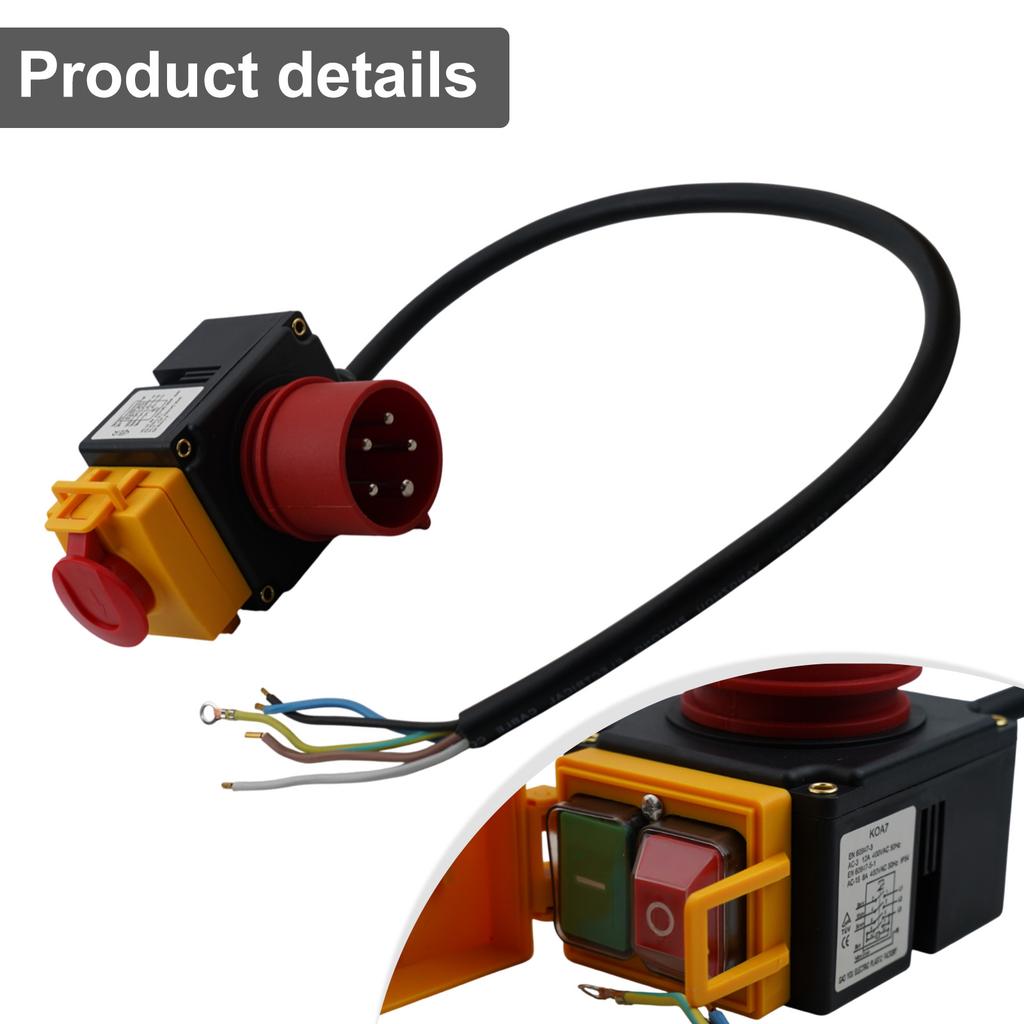 For Industrial Machines Device Switch Undervoltage Release IP54 Rated Metal And PVC Materials For 400V Machines