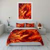 Fiery Dragon's Bold Dance. Bedding Sets Duvet Covers Pillowcases(1* Duvet Cover 2* Pillowcases Without Duvet Insert)