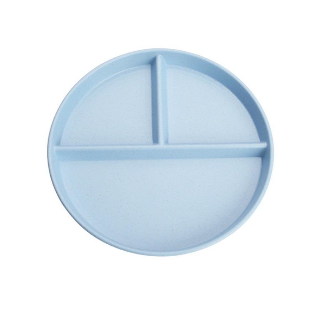 3 Grids Runde Unterteilt Platte Wiederverwendbare Fach Platte Küche Geschirr Tablett Frühstück