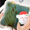 Kratzfreie Schwämme für Geschirr und mehr mit festlichen Weihnachtsmustern Küche und Badreinigung