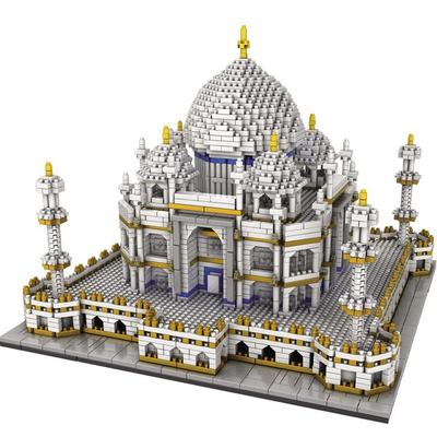 Frandy Nanoblock Landmark Veľká budova India Taj Mahal SM9914, zmiešané farby, kórejské obľúbené hračky