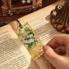 Retro Metal Metal Bookmark Tassels Oil Painting Style Hollow Bookmark Stationery Famous Painting Book Clip Teacher
