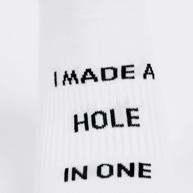 Creve9 Lettering Short Socks BK