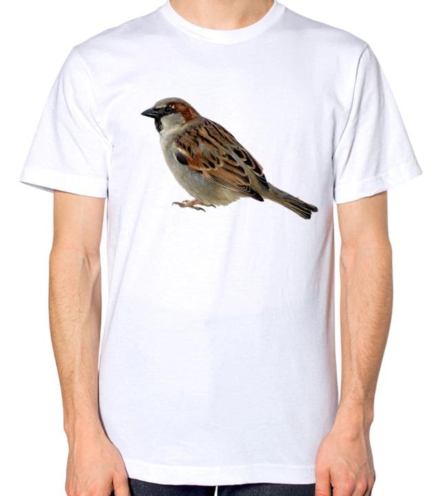 House Sparrow Bird Graphic Unisex T-Shirt Nature Wildlife Tee S
