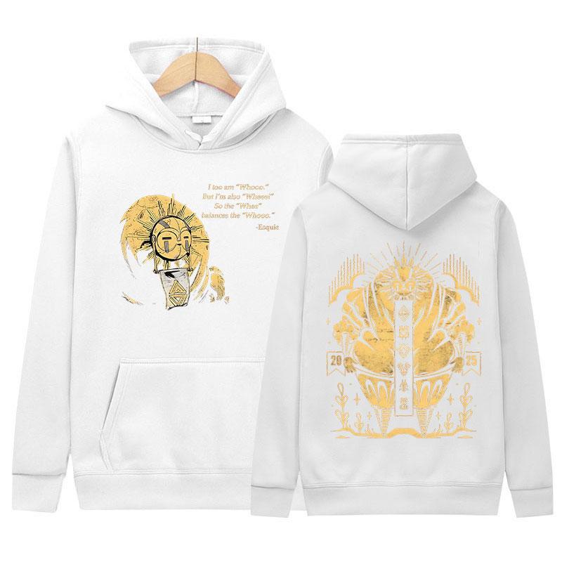 Retro Clair Obscur Expedition 33 Grafik Kapuzenpullover Herren Damen Hip Hop Übergroßer Pullover Sweatshirt Mode Hohe Qualität Fleece Kapuzenpullover