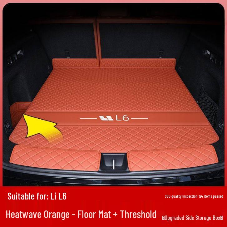

Li Auto L6 Trunk Mat Surrounding Style - Tail Box Interior Decoration Accessory Li Auto L6 Matching Color; Not Compensable