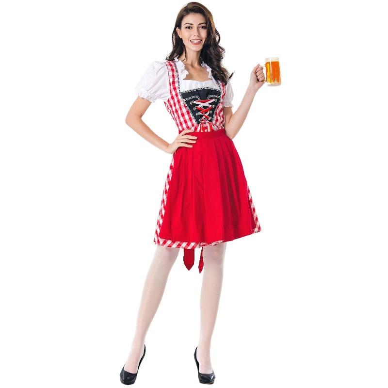 Halloween Adult Maid Outfits, Maid Oktoberfest Costumes, Stage Costumes, Performance Costumes