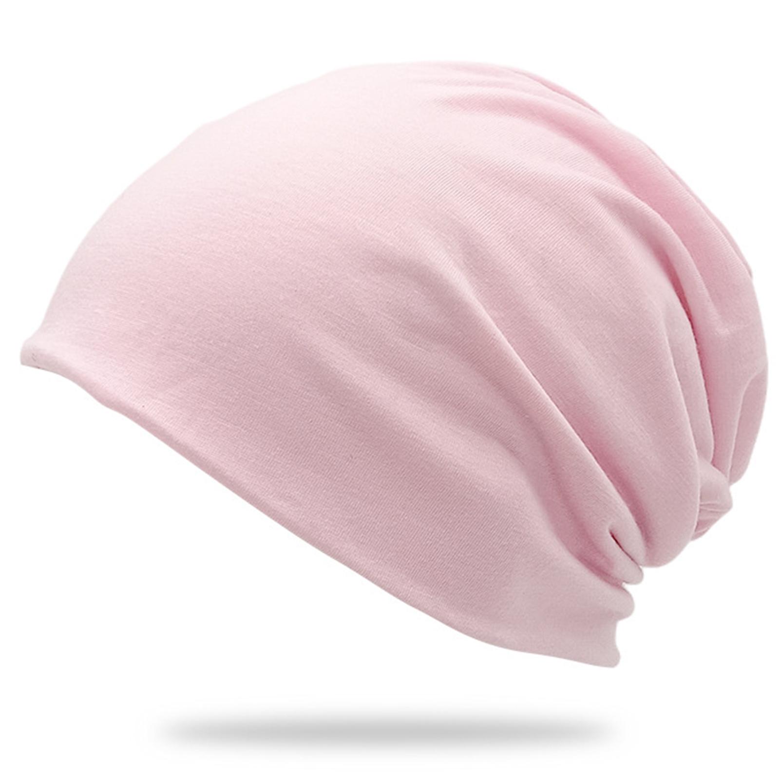 Взрослая вязаная шапка-бини эластичная легкая вязаная шапка для мужчин и женщин розовый